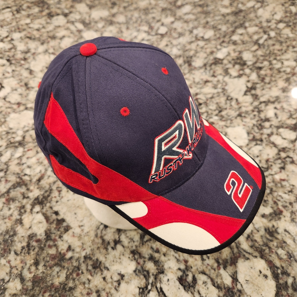 Rusty Wallace Chase Authentics Embroidered Flame Adjustable Hat